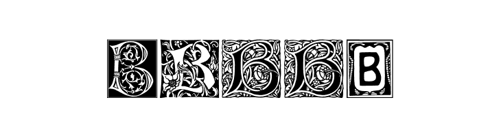 Ornamental Initials B  Free Fonts Download
