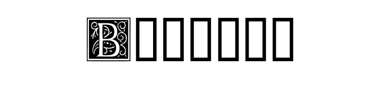 Ornamental Initials B  Free Fonts Download