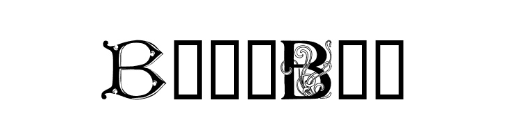 Ornamental Initials B  Free Fonts Download
