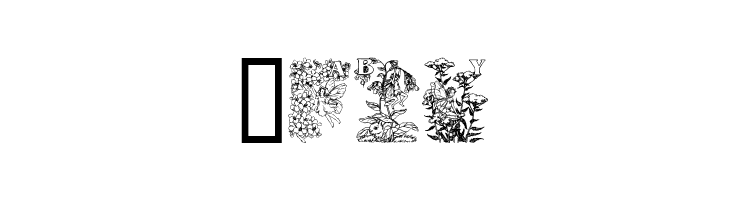 Flower and Fairy Alphabet  Free Fonts Download