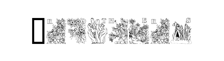 Flower and Fairy Alphabet  Free Fonts Download