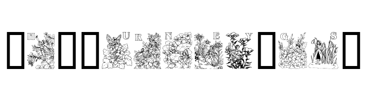 Flower and Fairy Alphabet  Free Fonts Download