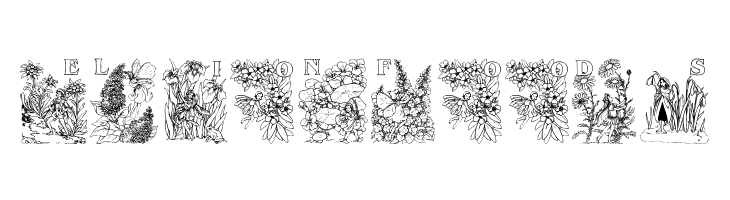Flower and Fairy Alphabet  Free Fonts Download