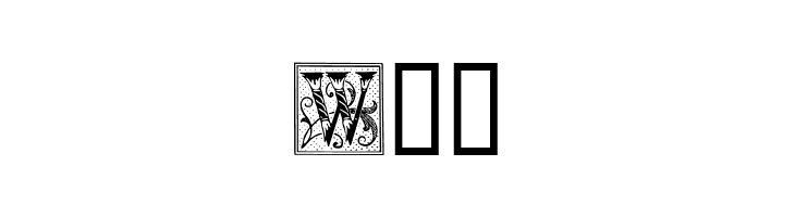 Ornamental Initials W  Free Fonts Download