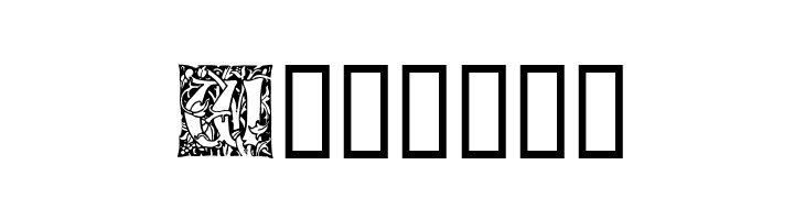 Ornamental Initials W  Free Fonts Download