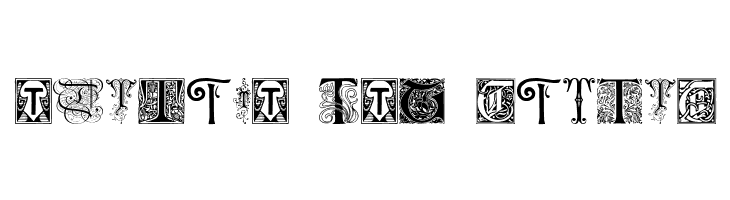 Ornamental Initials T  Free Fonts Download