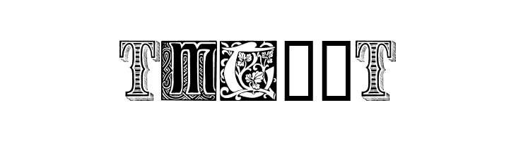Ornamental Initials T  Free Fonts Download