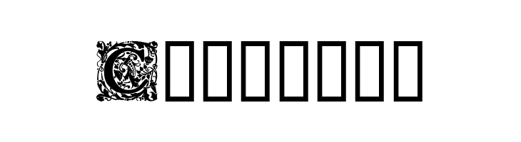 Ornamental Initials C  Free Fonts Download