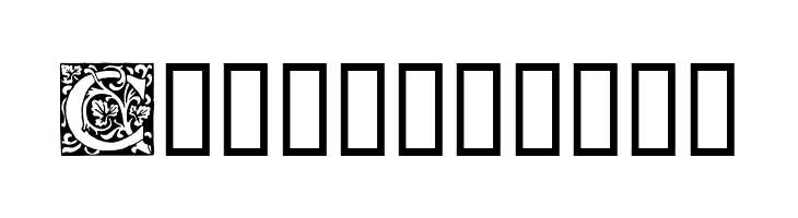 Ornamental Initials C  Free Fonts Download