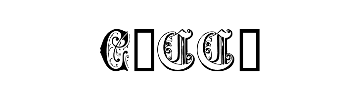 Ornamental Initials C  Free Fonts Download