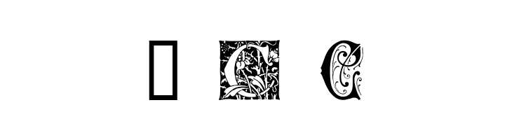 Ornamental Initials C  Free Fonts Download