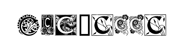 Art Nouveau Initials C  Free Fonts Download