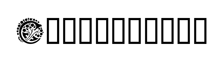 Art Nouveau Initials C  Free Fonts Download