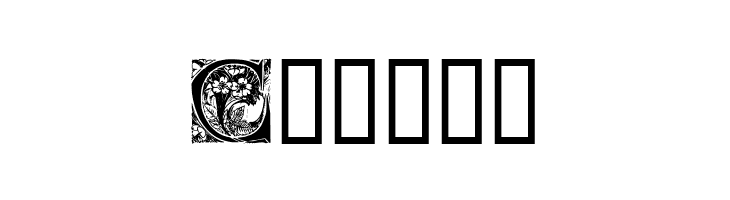 Art Nouveau Initials C  Free Fonts Download