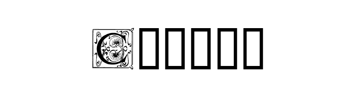 Art Nouveau Initials C  Free Fonts Download