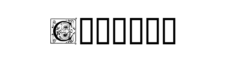 Art Nouveau Initials C  Free Fonts Download