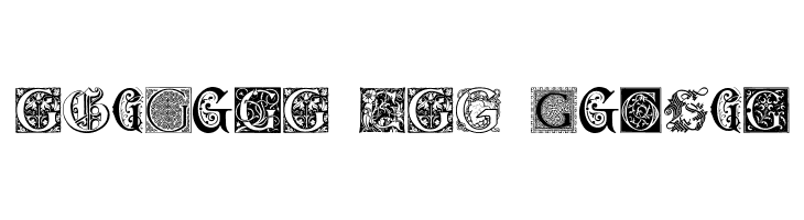 Ornamental Initials G  Free Fonts Download