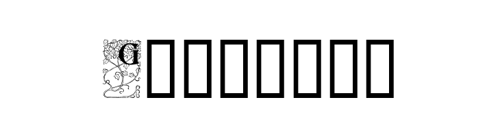 Ornamental Initials G  Free Fonts Download