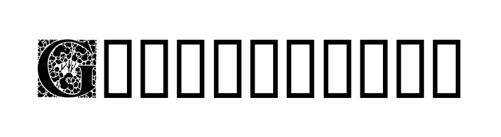Ornamental Initials G  Free Fonts Download