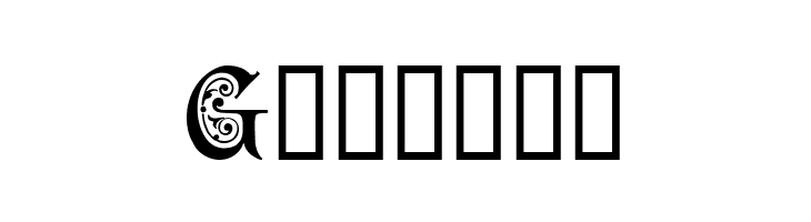 Ornamental Initials G  Free Fonts Download