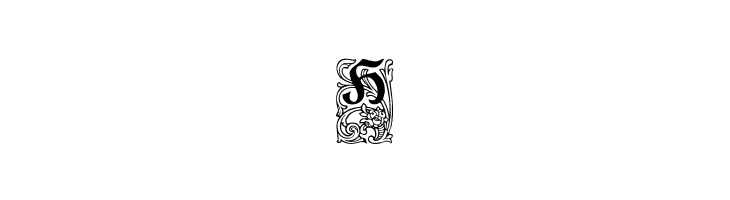Ornamental Initials H  Free Fonts Download