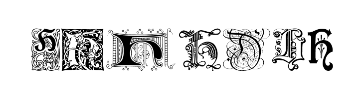 Ornamental Initials H  Free Fonts Download