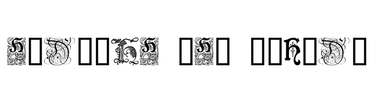 Ornamental Initials H  Free Fonts Download