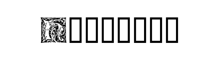 Ornamental Initials H  Free Fonts Download