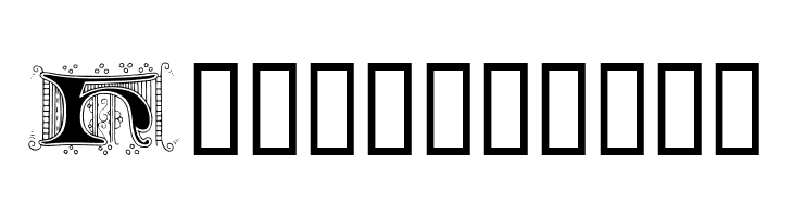 Ornamental Initials H  Free Fonts Download