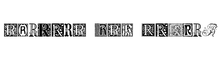 Ornamental Initials R  Free Fonts Download