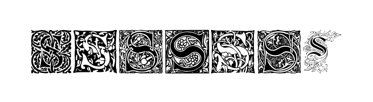 Ornamental Initials S  Free Fonts Download