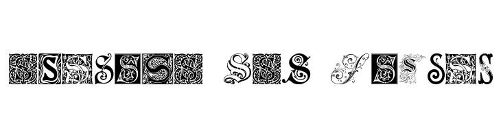 Ornamental Initials S  Free Fonts Download