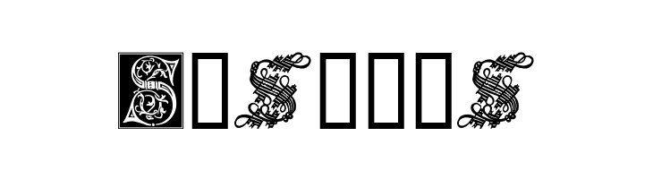 Ornamental Initials S  Free Fonts Download