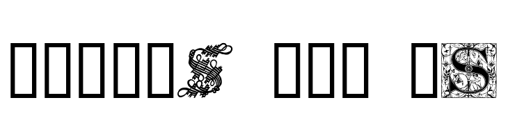 Ornamental Initials S  Free Fonts Download