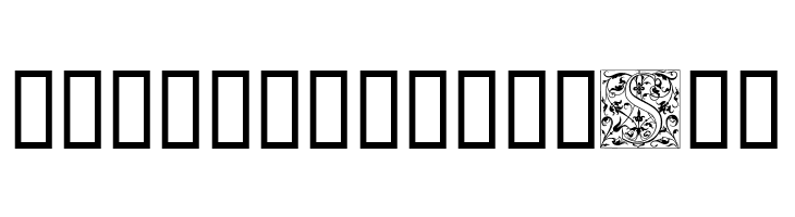 Ornamental Initials S  Free Fonts Download