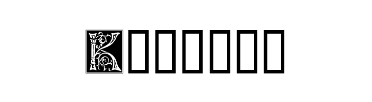 Ornamental Initials K  Free Fonts Download