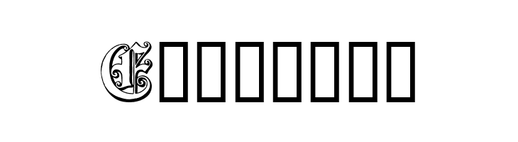 Ornamental Initials E  Free Fonts Download