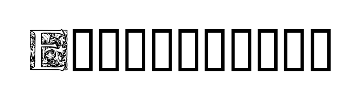 Ornamental Initials E  Free Fonts Download