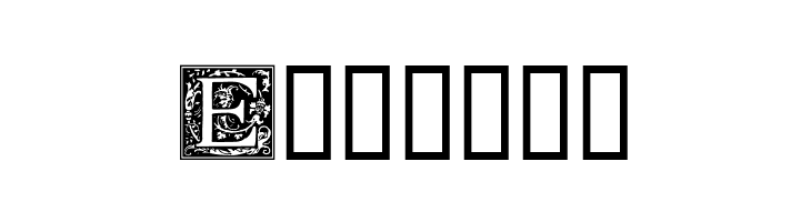 Ornamental Initials E  Free Fonts Download