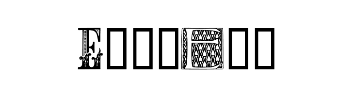 Ornamental Initials E  Free Fonts Download