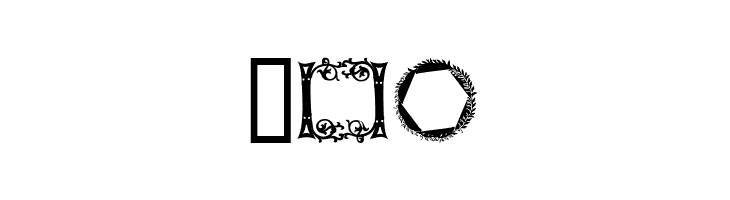 Ornamental Frames I  Free Fonts Download