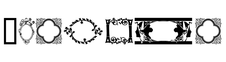 Ornamental Frames I  Free Fonts Download