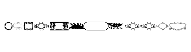 Ornamental Frames I  Free Fonts Download