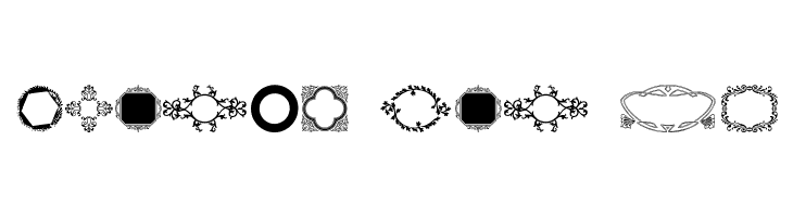 Ornamental Frames I  Free Fonts Download