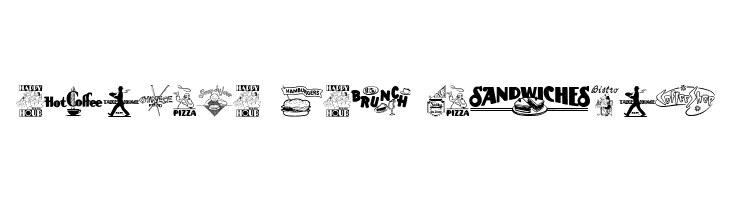 Eating Out  Free Fonts Download