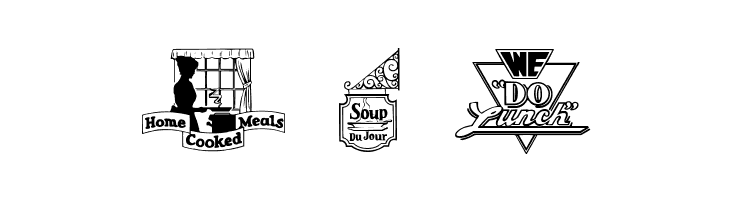 Eating Out  Free Fonts Download