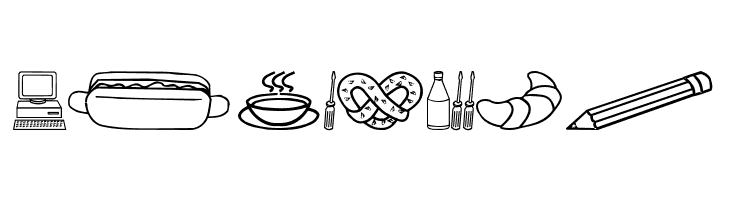 Around the house  Free Fonts Download