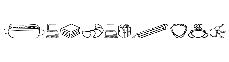 Around the house  Free Fonts Download