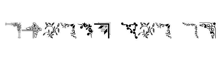 Ornamental Corners  Free Fonts Download