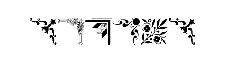 Ornamental Corners  Free Fonts Download